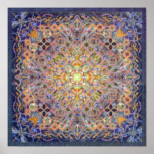 Psidereal Centerpeace Matrix Psychedelic Poster (Voorkant)