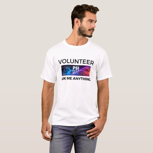 PsiFest2023 Vrijwilliger T-shirt (Voorkant volledig)