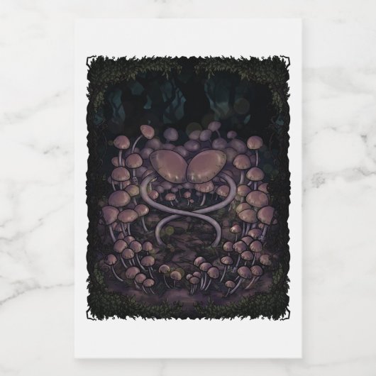 Psilocybe Allenii Voedselcontainer Etiket (Enkel label)