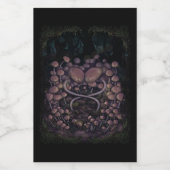 Psilocybe Allenii Wijn Etiket (Enkel label)