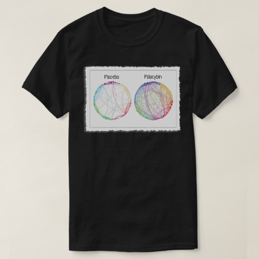 Psilocybin Brain Scan Afbeelding Psychedelic Scien T-shirt (Design voorkant)