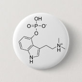 psilocybin ronde button 5,7 cm (Voorkant)