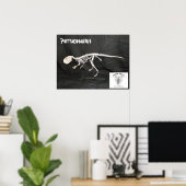 Psittacosaurus Skelet Poster (Thuiskantoor)