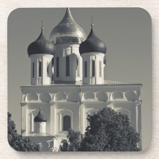 Pskov Kremlin en Troje-Kathedraal Bier Onderzetter (Voorkant)