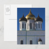 Pskov Kremlin en Trojitsa-kathedraal Briefkaart (Voorkant / Achterkant)