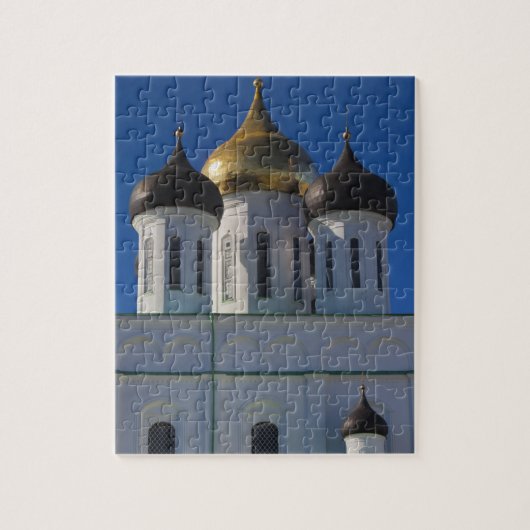 Pskov Kremlin en Trojitsa-kathedraal Legpuzzel (Verticaal)