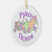 Pskov Russia Map Ornament (Rechts)