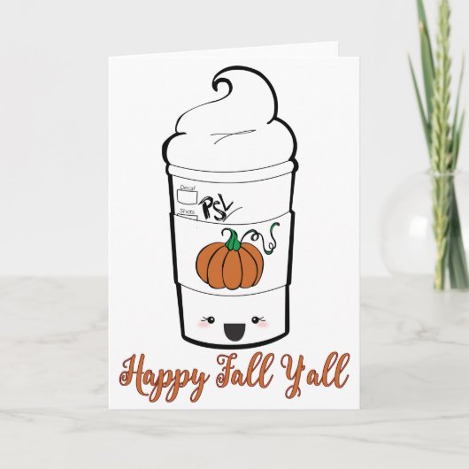 PSL- Happy Herfst Y'all Kaart (Voorkant)