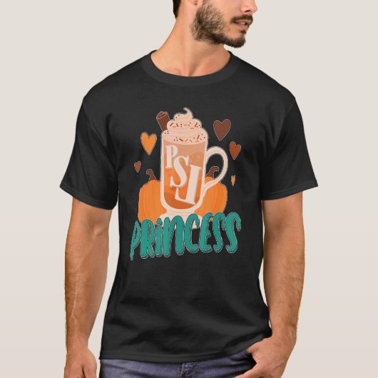 Psl Princess Pumpkin Spice Latte T-shirt (Voorkant)