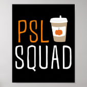 PSL Squad Pumpkin Spice Latte Lover Herfst herfst Poster (Voorkant)