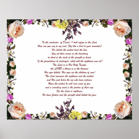 PSLAM-11ת De Heer is in zijn heilige tempel, Poster (Voorkant)