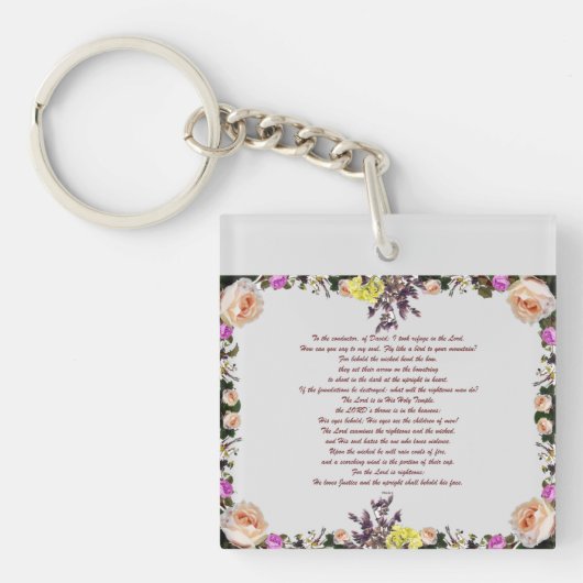 PSLAM-11ת De Heer is in zijn heilige tempel, Sleutelhanger (voorkant)