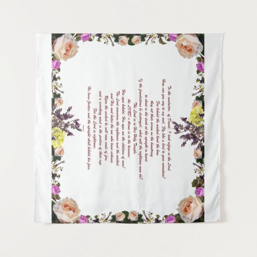 PSLAM-11ת De Heer is in zijn heilige tempel, Wandkleed (Voorkant (horizontaal))