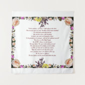 PSLAM-11ת De Heer is in zijn heilige tempel, Wandkleed (Voorkant)