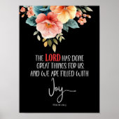 Pslam 126:3 Lord has done Poster (Voorkant)