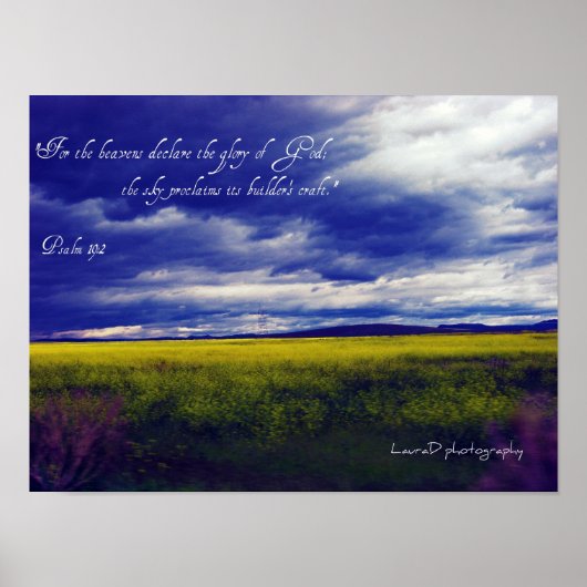 Pslam 19:2 poster (Voorkant)