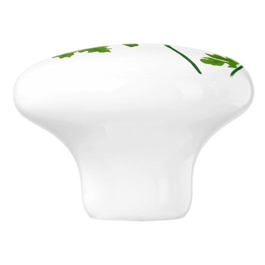 Psley Herbs Kitchen Ceramic Knob Keramische Knop (Zijkant)