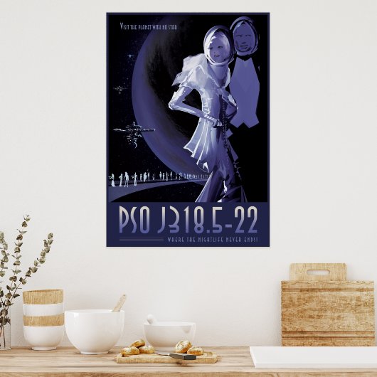 PSO J318.5-22 - Waar de nachtleven nooit eindigt Poster (Keuken)