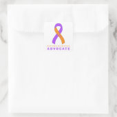 Psoriasis Advocate White Square Sticker (Tas)