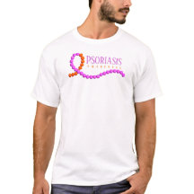 Psoriasis Awareness Beaded Ribbon