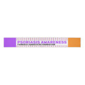 Psoriasis Awareness Pattern Grosgrain Lint (Voorkant)
