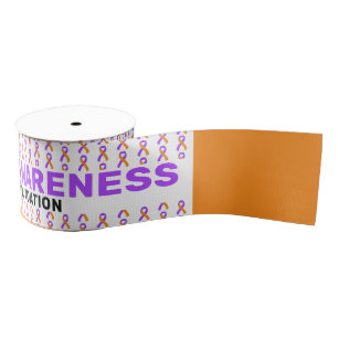 Psoriasis Awareness Pattern Grosgrain Lint