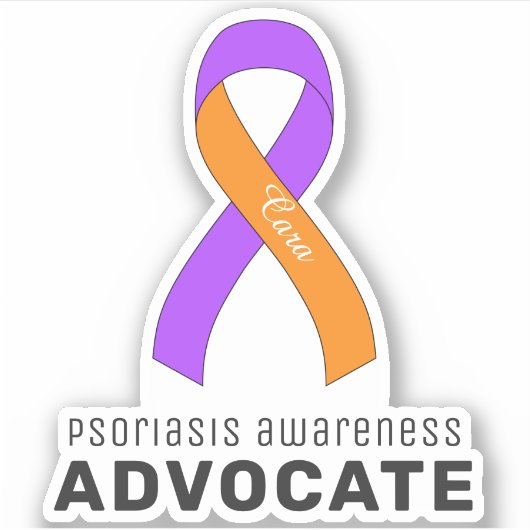 Psoriasis Awareness Vinyl Sticker (Voorkant)
