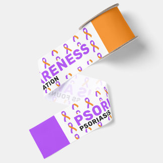 Psoriasis Bewustzijnspatroonlint Grosgrain Lint