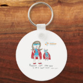 "Psoriasis kan me niet tegenhouden" Sleutelhanger (Voorkant)