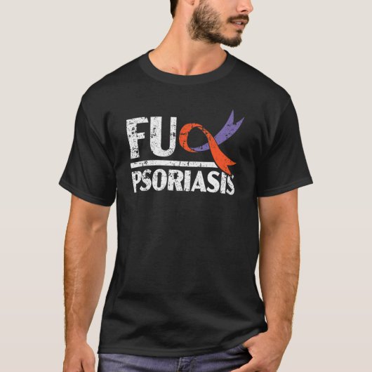 Psoriasis Warrior Huidziekte Psoriasis T-shirt (Voorkant)