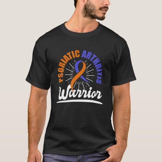 Psoriatische artritis psoriatica Warrior Bewusthei T-shirt (Voorkant)