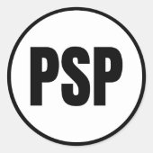 PSP - de Klassieke Sticker van de SPRING van de Pa (Voorkant)