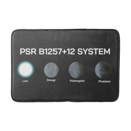 PSR B1257+12 Systeem Badmat (Voorkant)
