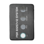 PSR B1257+12 Systeem Badmat (Voorkant Verticaal)