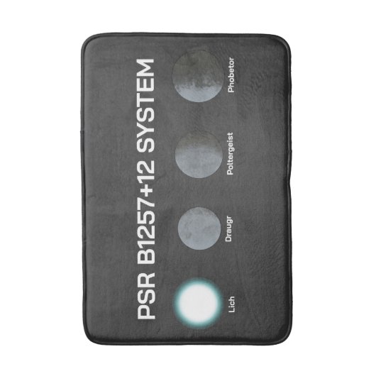 PSR B1257+12 Systeem Badmat (Voorkant Verticaal)