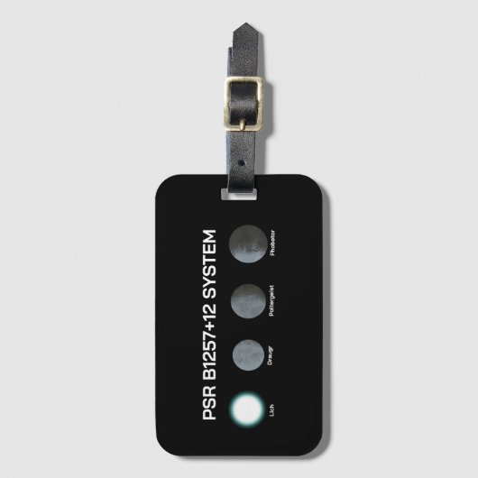 PSR B1257+12 Systeem Bagagelabel (Voorkant (verticaal))