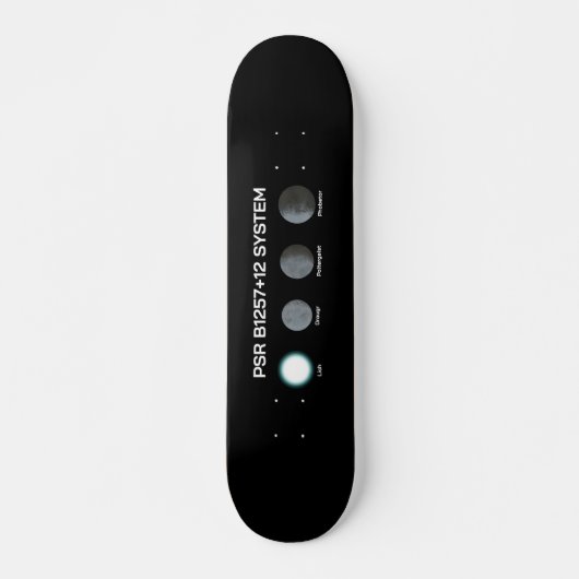 PSR B1257+12 Systeem Persoonlijk Skateboard (Voorkant)