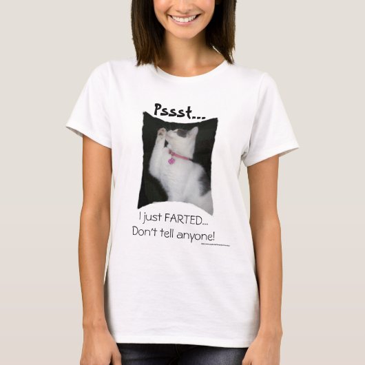 Pssst...ik ben net gefascineerd t-shirt (Voorkant)