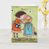 Pssst..., ...wil je een geheim weten? kaart (Gele Bloem)