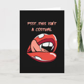 Psst... Dit is geen kostuum Kaart (Voorkant)
