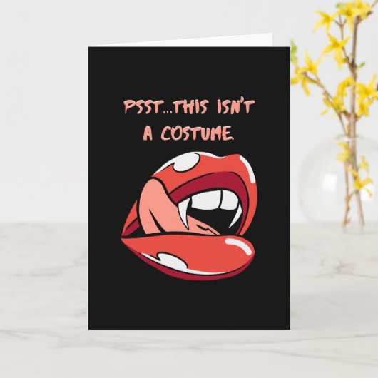 Psst... Dit is geen kostuum Kaart (Gele Bloem)