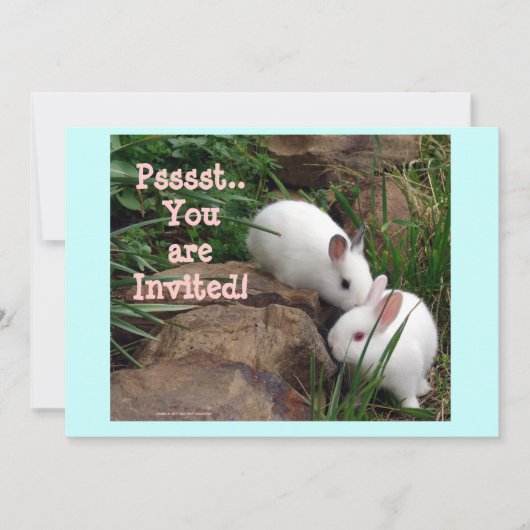 Psst, je bent uitgenodigd. kaart (Voorkant)