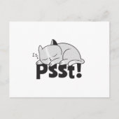 Psst Lazy slaapt Briefkaart (Voorkant)