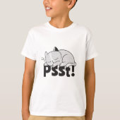 Psst Lazy slaapt T-shirt (Voorkant)