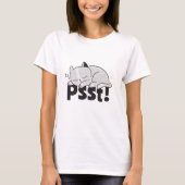 Psst Lazy slaapt T-shirt (Voorkant)
