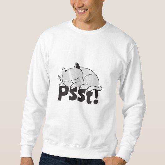 Psst Lazy slaapt Trui (Voorkant)