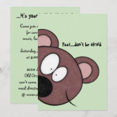 Psst, wees niet bang, het is de verjaardag van je  kaart (Voorkant / Achterkant)