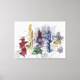 PSW — het wachtwoord van de staat. Canvas Afdruk