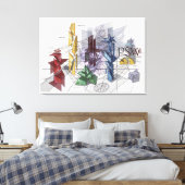 PSW — het wachtwoord van de staat. Canvas Afdruk (Insitu (Slaapkamer))