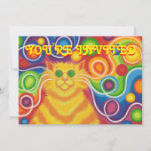 Psy-cat-delic nodigt u uit kaart (Voorkant)